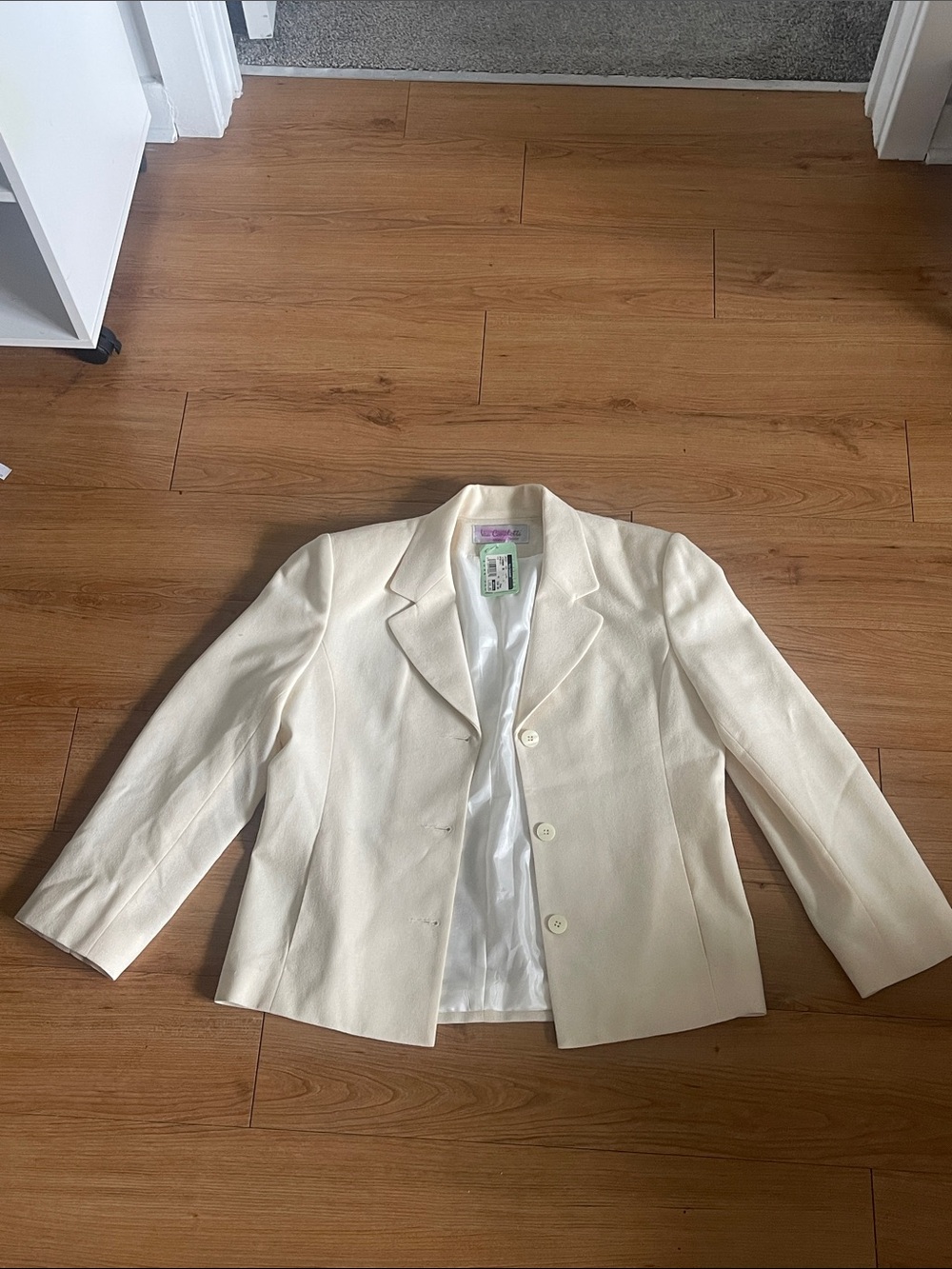 Via Condotti Cream Tailored Blazer Jacket